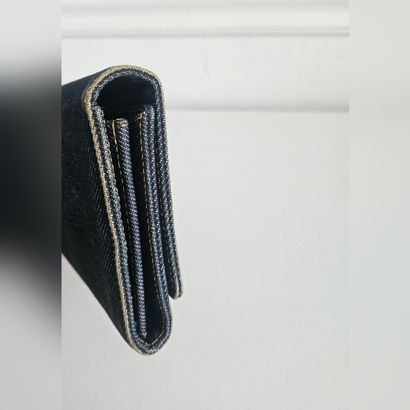 Dior Blue Denim Large Wallet - Picture 3 of 15